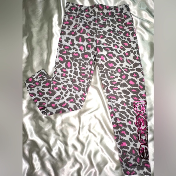 Bebe Girls Pink/Grey Leopard Lounge Set-NWOT - Picture 5 of 8